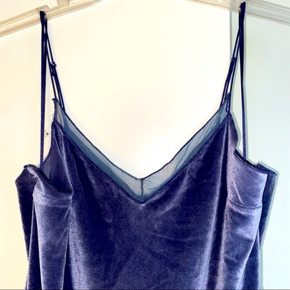 Free People Purple Velvet Tank Top - Picture 3 of 7